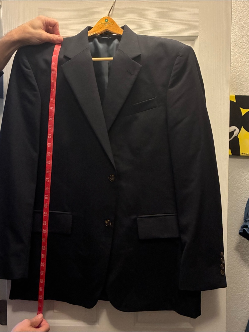 Versini Men's Black Wool Sport Coat - 43R